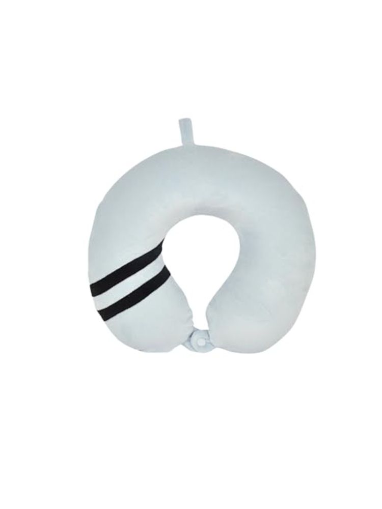 Premsons Cushy Travel Neck Pillow With 360-Degree Head Support Dual Color, Grey & Black-picture-12