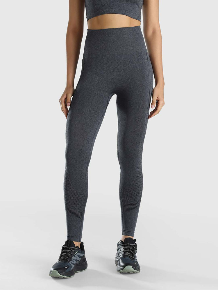Musclemind Seamless Grey Leggings with Pockets-picture-18