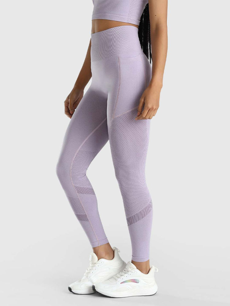 Musclemind Seamless Lavender Leggings with Pockets-picture-25