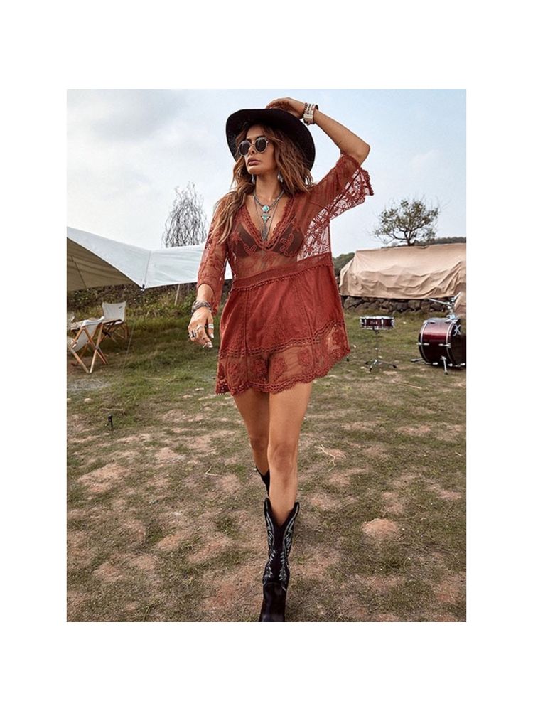 Addery Brown Serenity Sarong Dress-picture-27