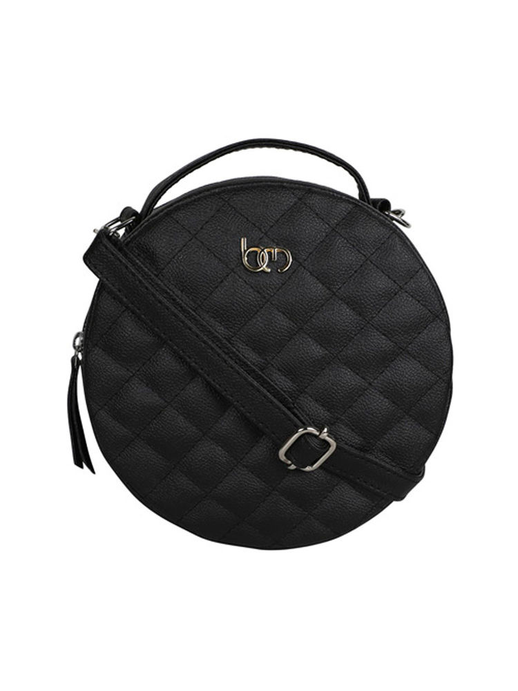 Bagsy Malone Black Round Cut Sling Bag-picture-25