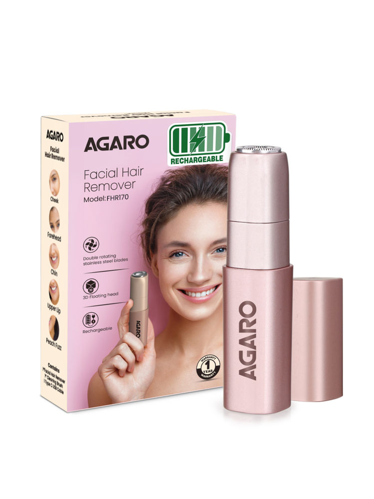 Agaro Facial Hair Remover FHR170 - Rose Gold