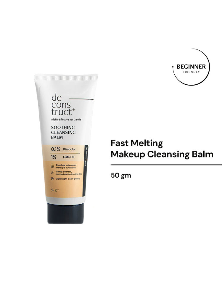 Deconstruct Soothing Cleansing Balm With 0.1% Bisabolol, 1% Oats Oil Sunscreen & Makeup Remover