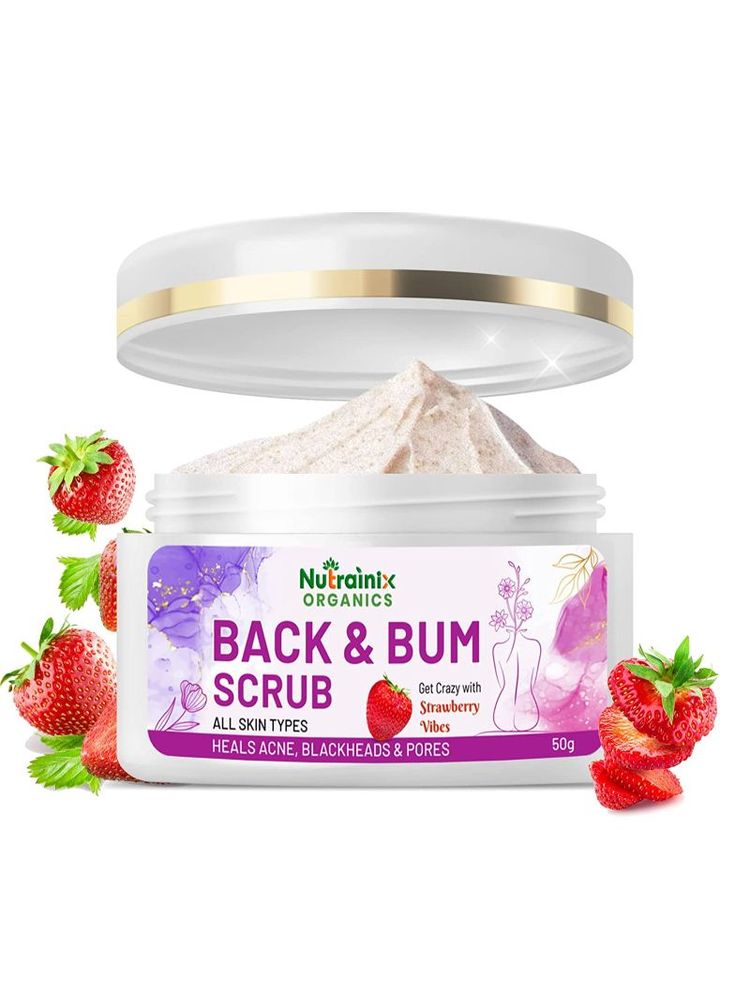 Nutrainix Organics Back & Bum Dark Spots Removal Scrub Reduce Acne Spot