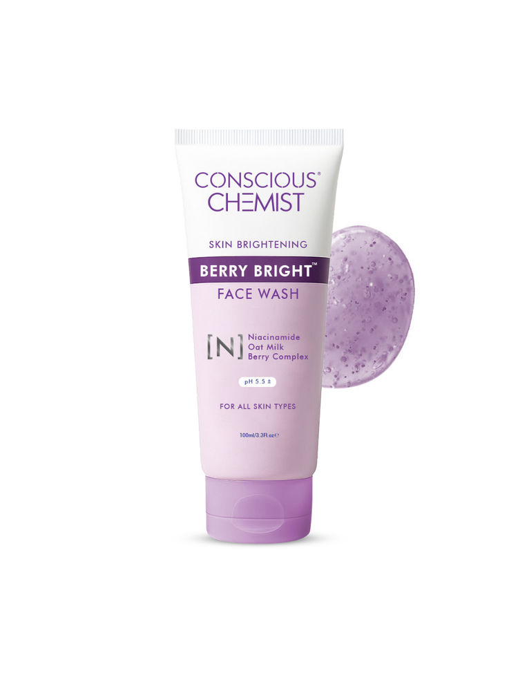 Conscious Chemist Berry Bright Soothing & Calming Face Cleanser with Niacinamide, Berry Extracts-image-49