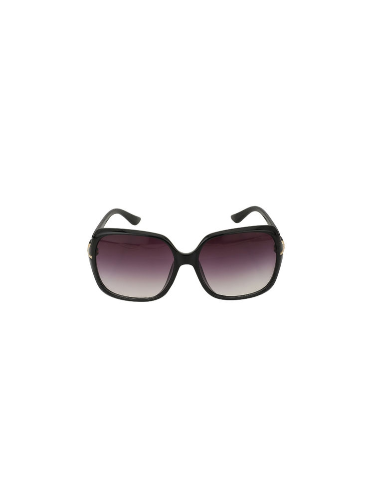 Carlton London Black with Gold Toned Oversized Women Sunglass with UV Protected Lens (58)-picture-14
