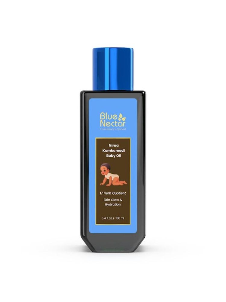 Blue Nectar Baby Oil with Pure Kumkumadi Oil for Glowing Skin