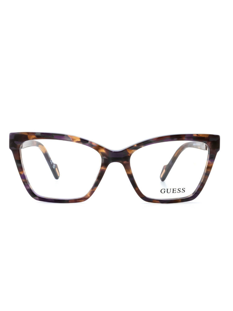 Guess Eyewear for Women with Shiny Purple Brown Demi Acetate Frame (52)-image-0