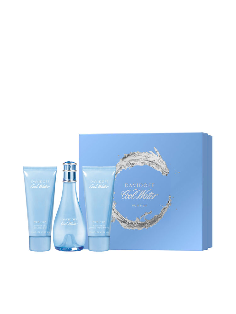 Davidoff Cool Water Eau De Toilette, Shower Gel & Body Lotion Gift Set-picture-15