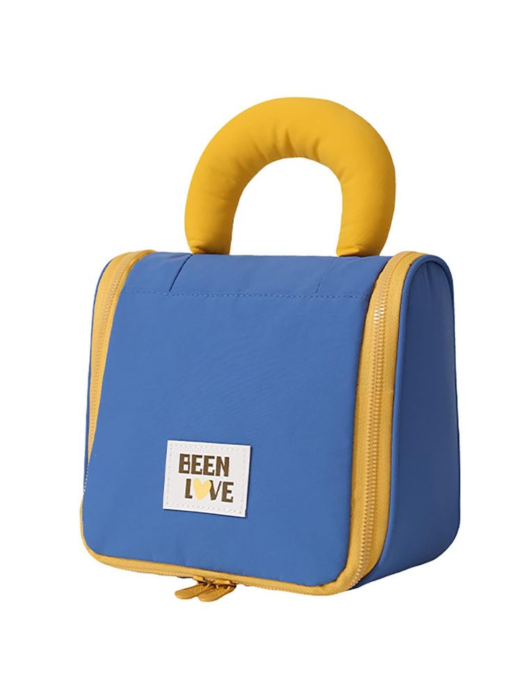 House of Quirk Blue Hanging Toiletry Bag for Women Multiple Compartments & Padded Handle-image-40