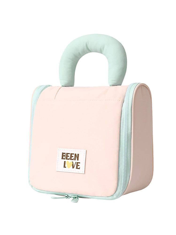 House of Quirk Pink Hanging Toiletry Bag for Women Multiple Compartments & Padded Handle-image-18