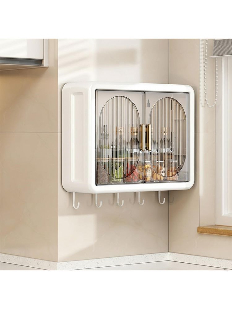 House of Quirk Wall Mounted Bathroom Storage Rack - White-image-4
