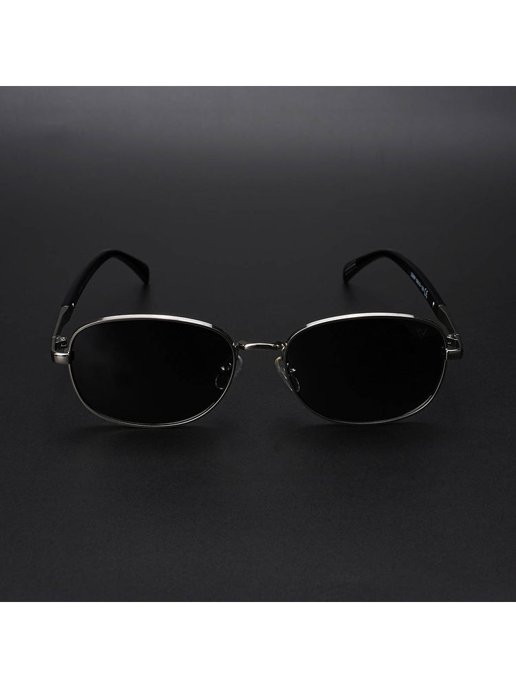 Voyage Unisex Black Lens Silver Frame Square Sunglasses - MG5848-picture-3