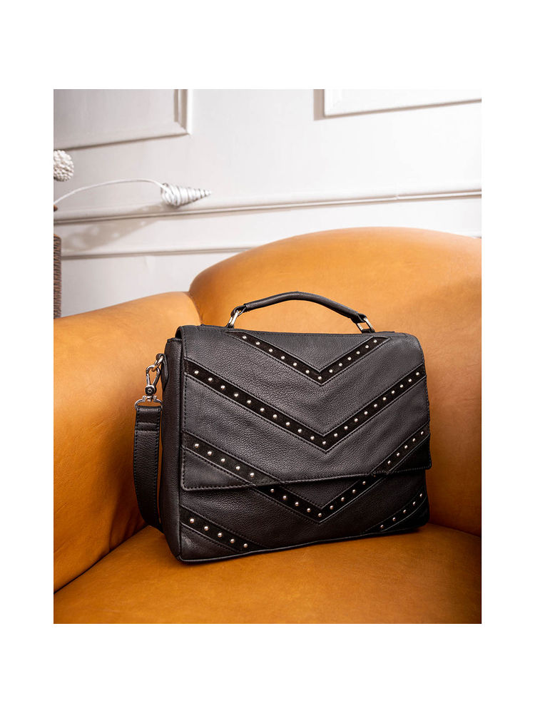 ABELARDO DE MODA Alexander Satchel Bag - Black-picture-25