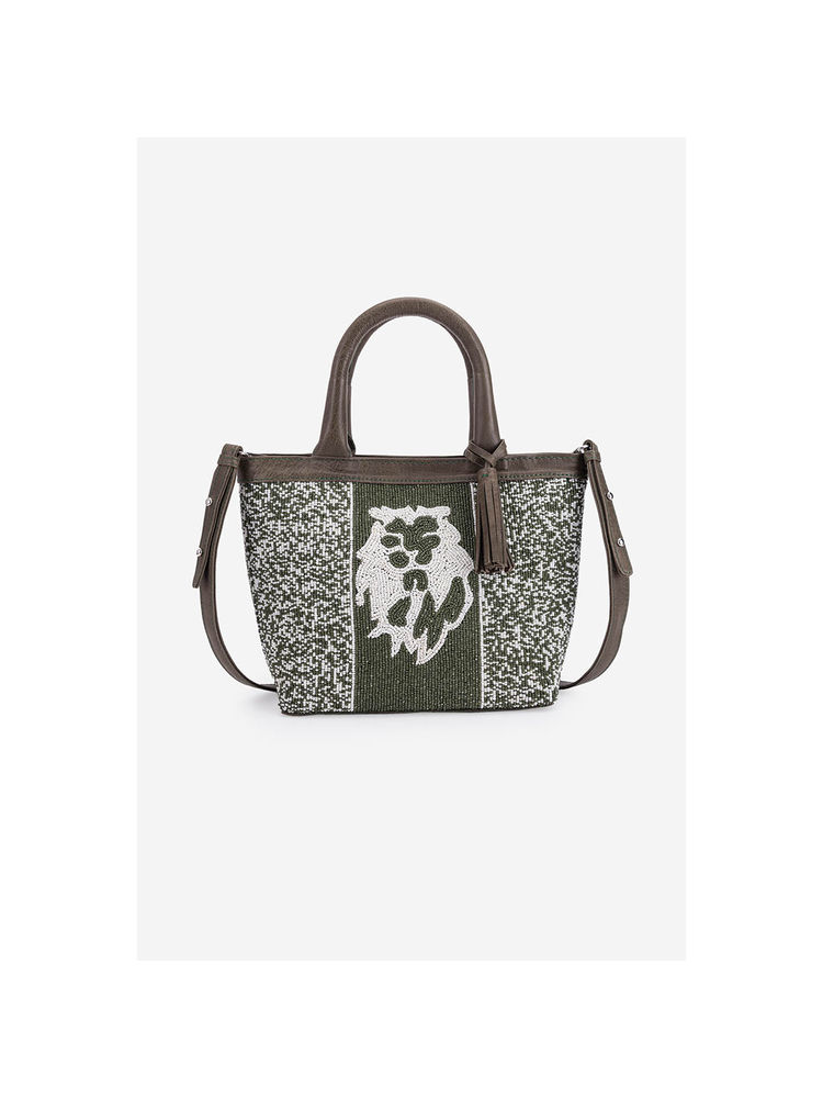 ABELARDO DE MODA Eco-Conscious Helen Dark Olive Satchel Bag-image-20