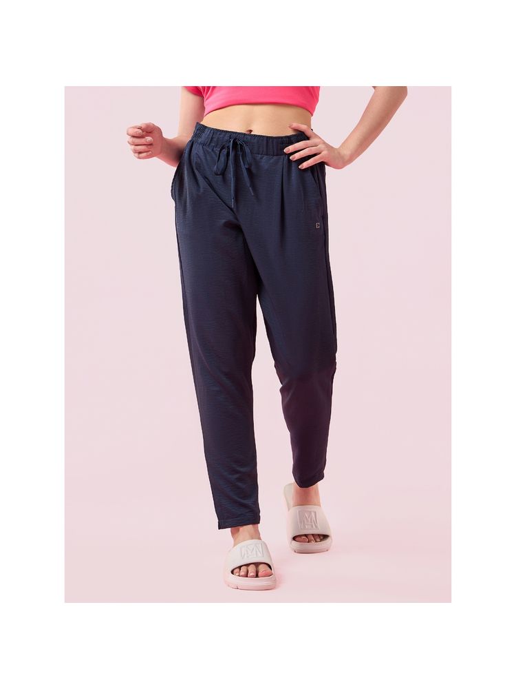Enamor Elasticated Waistband with Drawstring Closure Regular Length Mid Rise Pants - E407-image-6