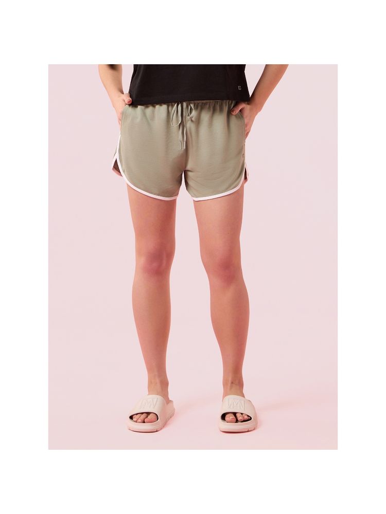 Enamor Mid Rise Mid Thigh Length Elastic with Drawstring Boxer Shorts For Women - E702-picture-12