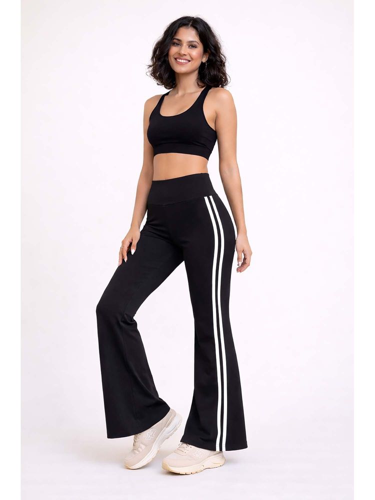Rock Paper Scissors Bootcut Gym Black Tights-picture-24