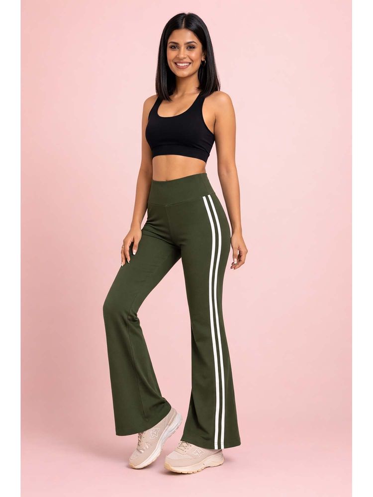 Rock Paper Scissors Bootcut Gym Olive Tights-picture-15