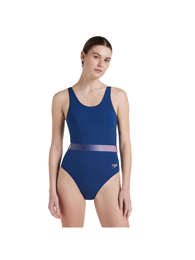 Speedo Women's Recycled Endurance+ Belted U Back One Piece Swimwear - Ammonite & Soft Coral-picture-26