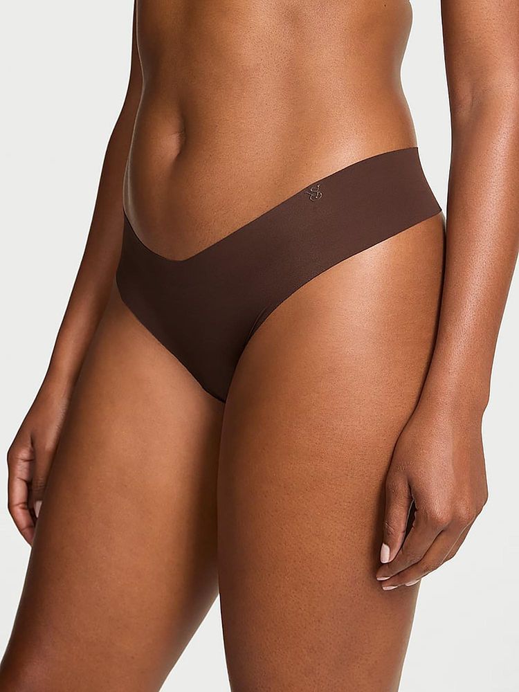 Victoria's Secret No-Show Thong Panty Brown-image-34