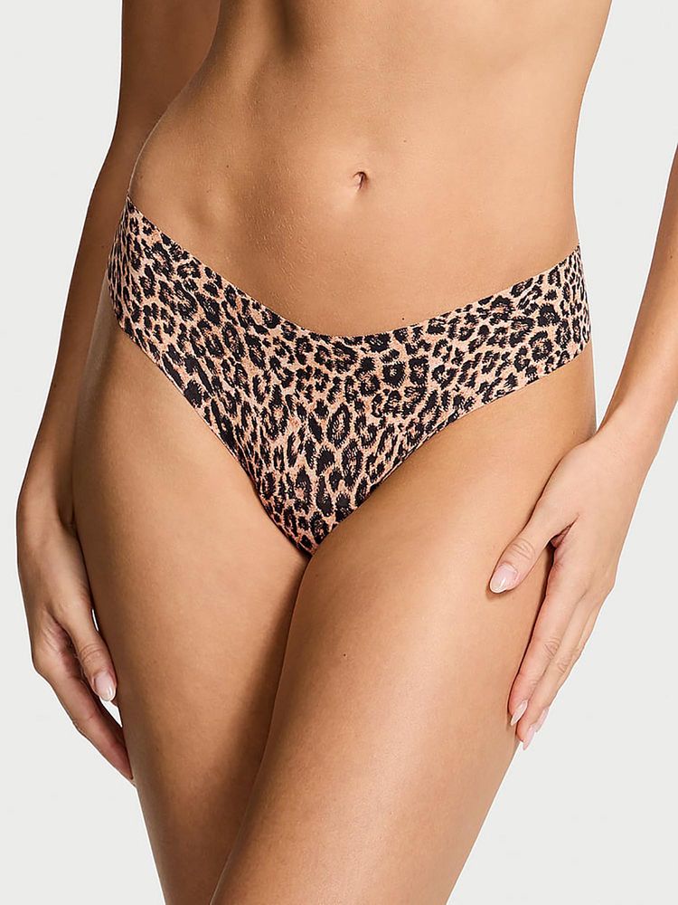 Victoria's Secret No-Show Thong Panty Beige-image-45