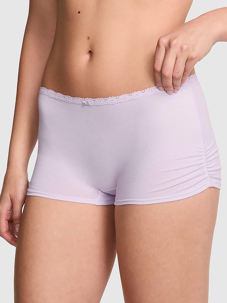 victoria's secret intimates Victoria's Secret PINK Cotton Dorm Boyshort Panty Purple-picture-29