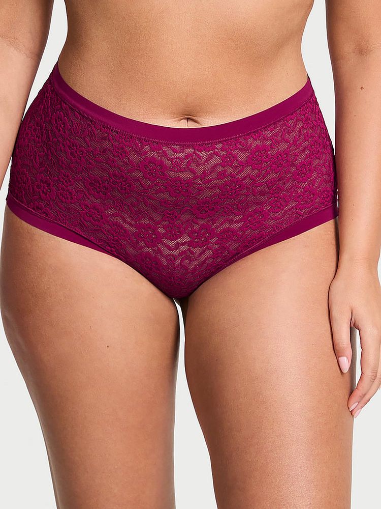 victoria's secret intimates Victoria's Secret No-Show Lacie Modern Brief Panty Pink-picture-25