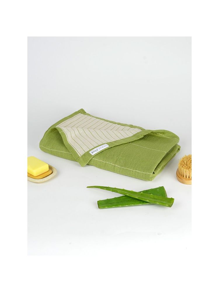 Doctor Towels Aloevera Double Cloth Bath Towel Aloe Green (M)-image-45