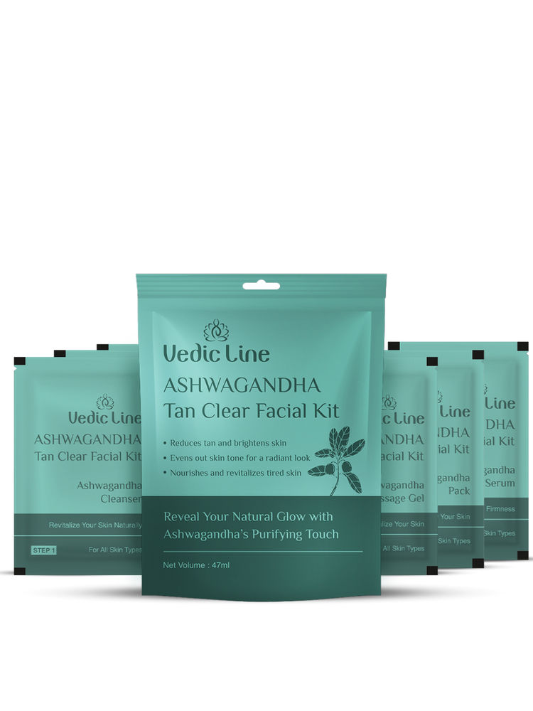 Vedic Line Ashwagandha Tan Clear Facial Kit-image-23