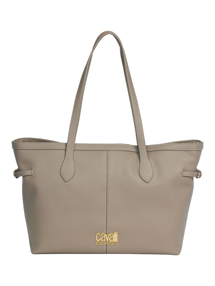 Cavalli Class Grey Synthetic Pelia Tote Bag-image-23