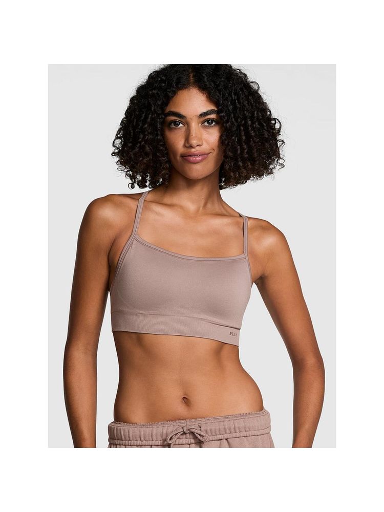 Victoria's Secret Seamless Air Light-Support Brown Sports Bra-image-42