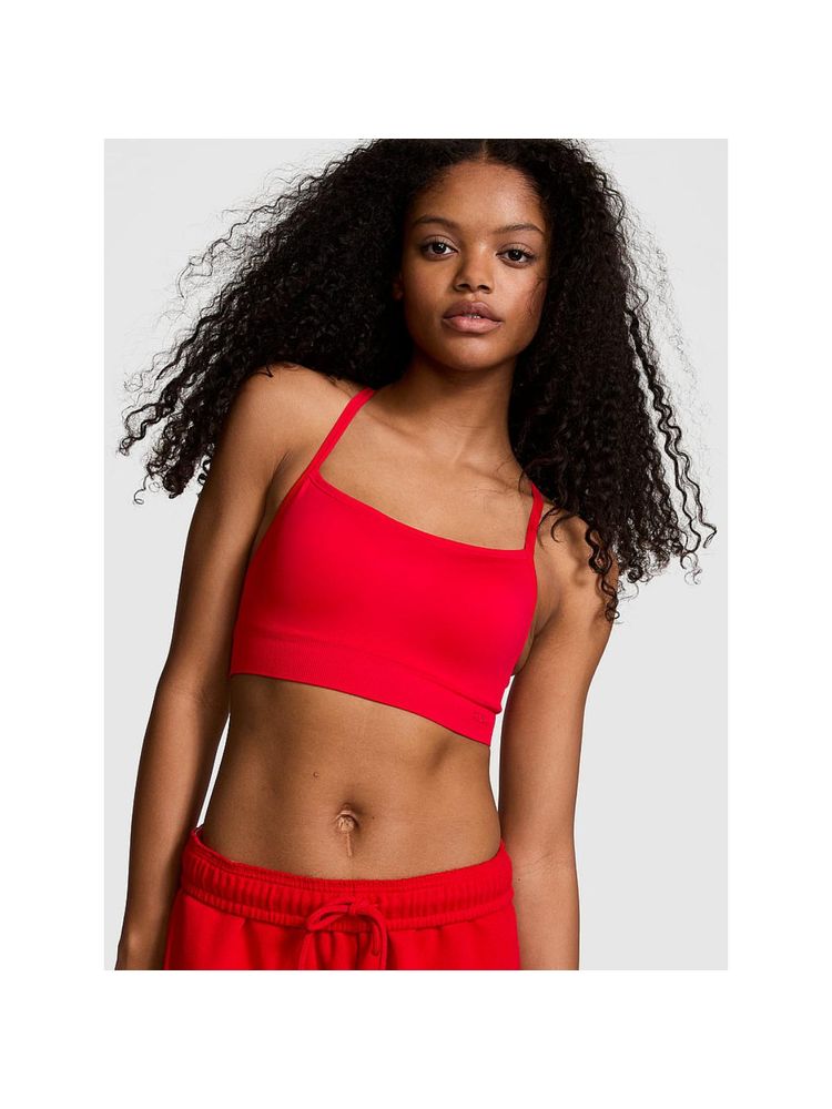 victoria's secret intimates Victoria's Secret Seamless Air Light-Support Red Sports Bra-picture-18