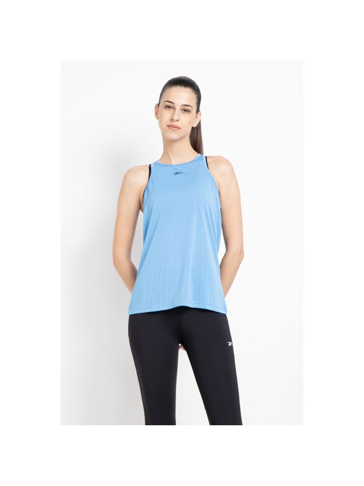 Reebok Ubf Perforated Tank Blue Training Tank-picture-14