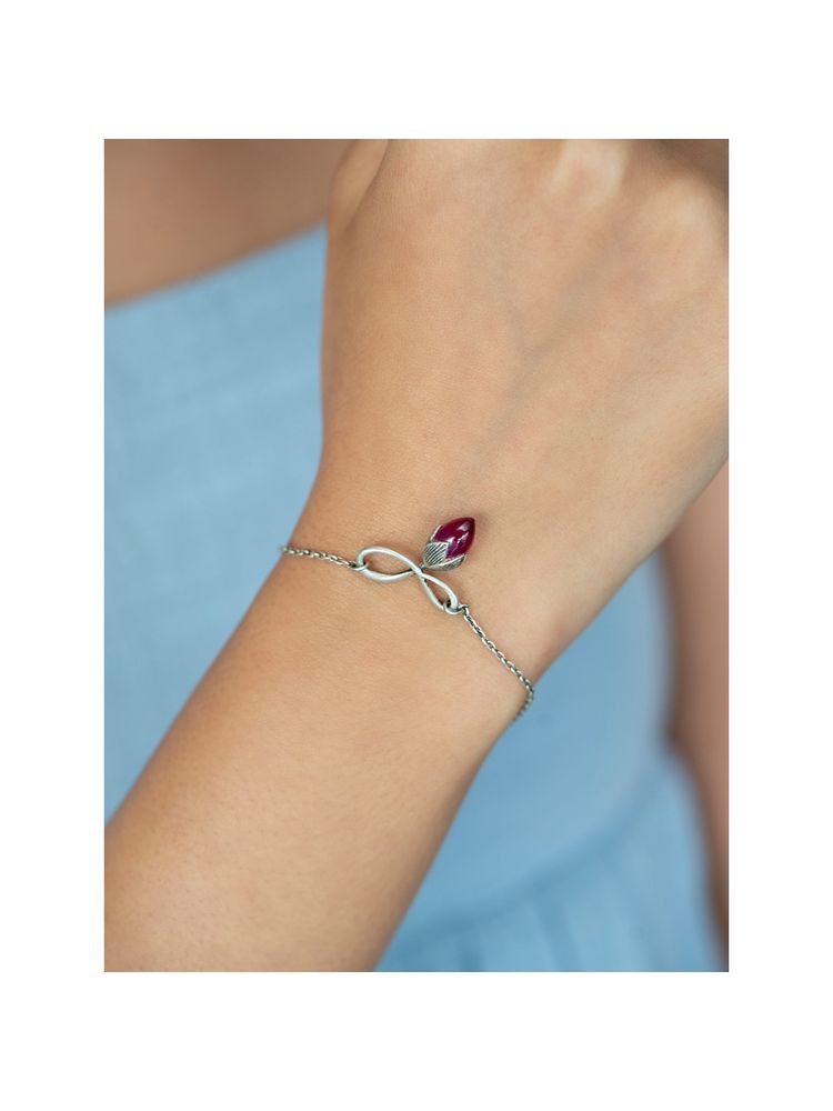925 Silver Shaya by CaratLane Rise Above Doubts Bracelet in-picture-26