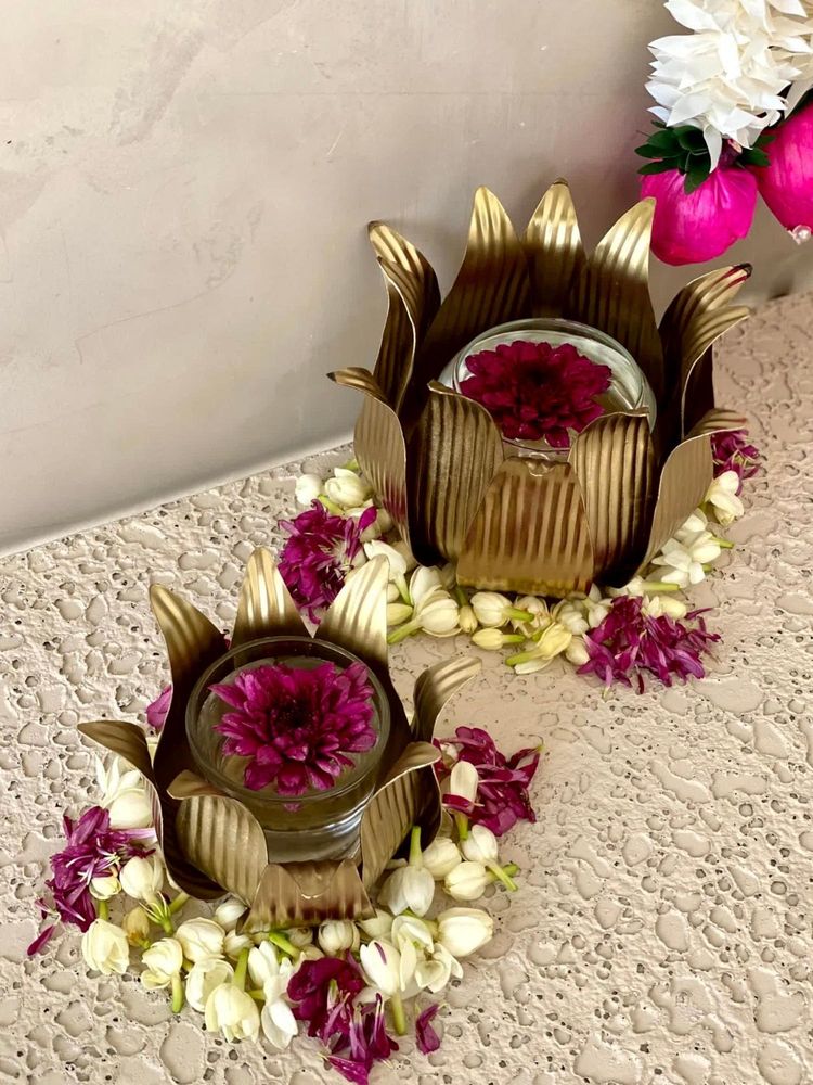 Mason Home Gold Lotus Diyas-image-36