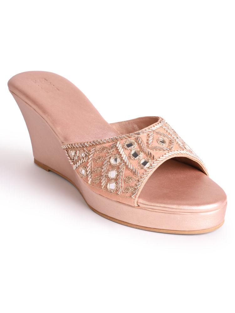 SKO Aayna Rose Gold Wedges-image-35