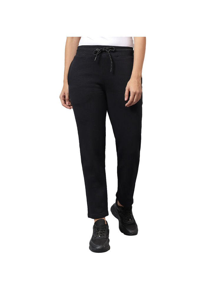 Cantabil Women Black Solid Casual Track Pant-picture-12