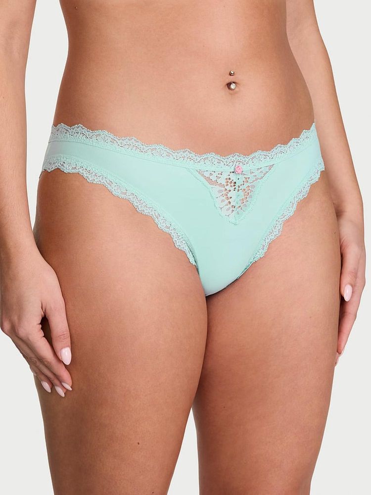 victoria's secret intimates Victoria's Secret Blue Dream Angels Lace Trim Bikini Panty-picture-31
