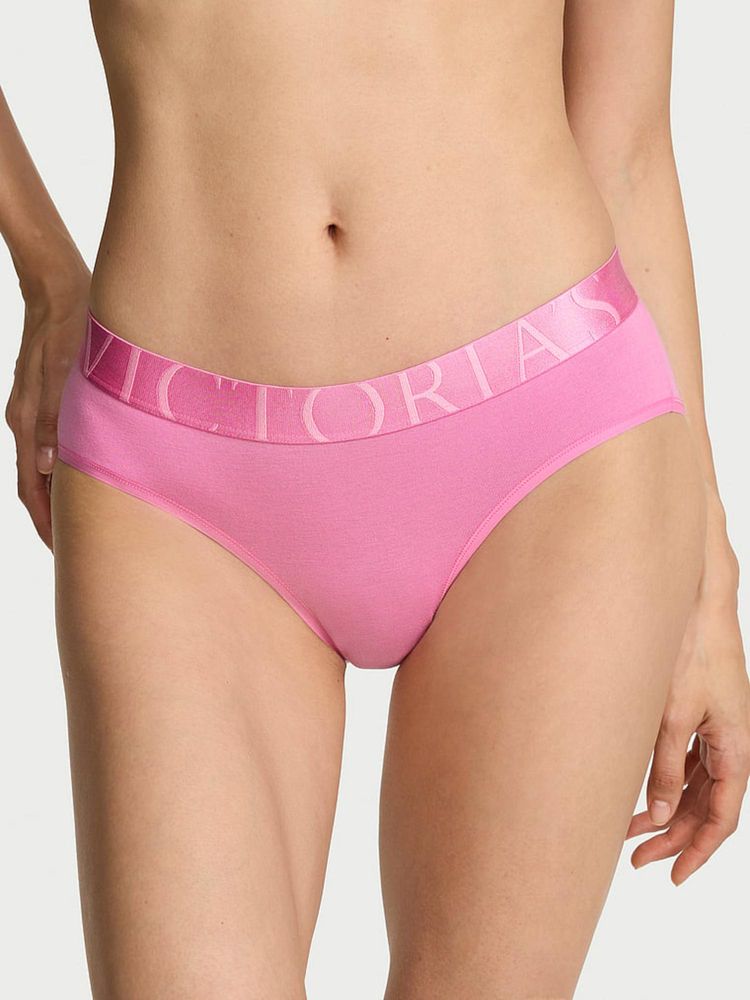 victoria's secret intimates Victoria's Secret Pink Cotton Exploded Logo Cotton Hiphugger Panty-picture-15