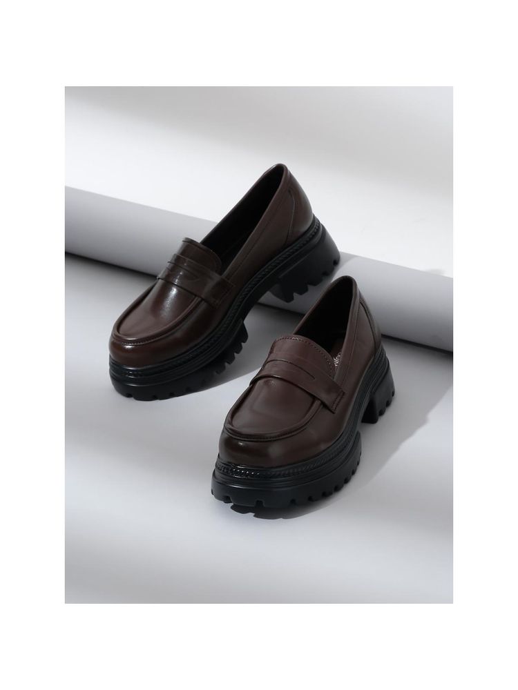 VALIOSAA Brown Casual Loafers