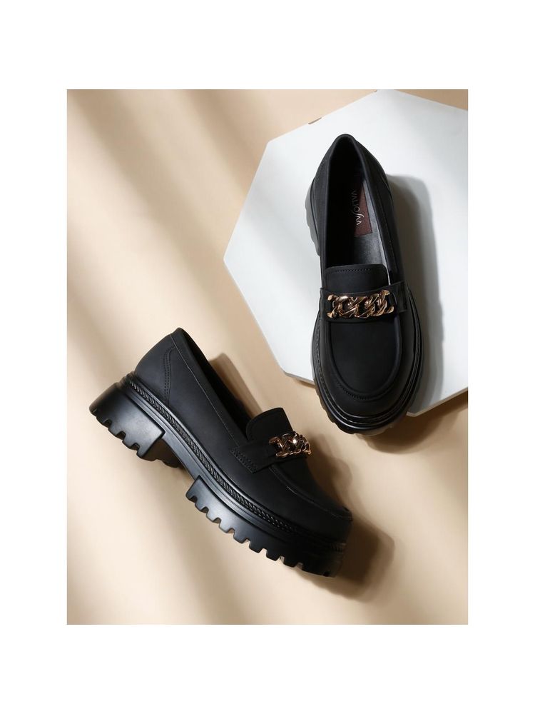 VALIOSAA Black Casual Loafers-picture-19