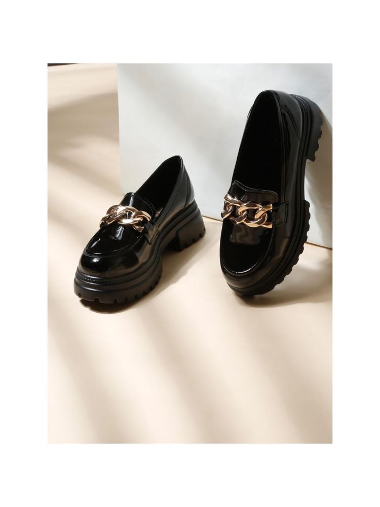 VALIOSAA Black Casual Loafers