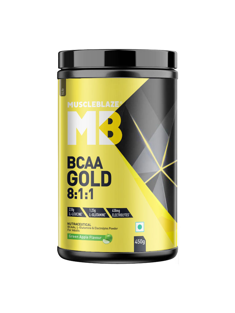 MuscleBlaze BCAA Gold 8:1:1 with Higher Leucine, Electrolytes, Glutamine - Green Apple-image-23