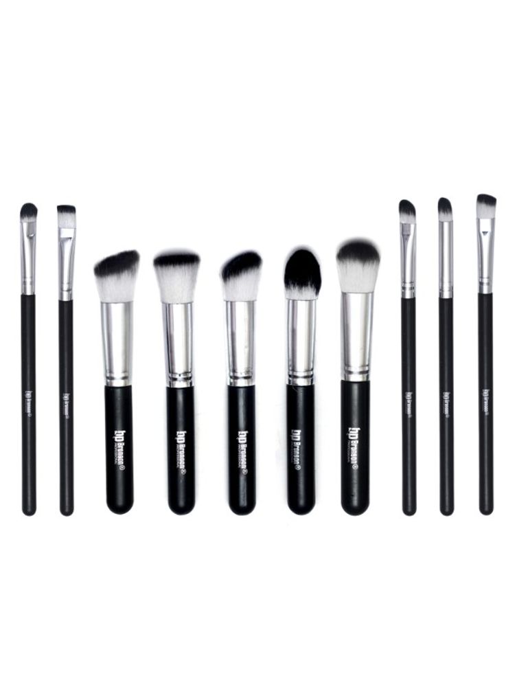 Bronson Professional Premium 10 Pcs Makeup Brush Set For Professional Home Use