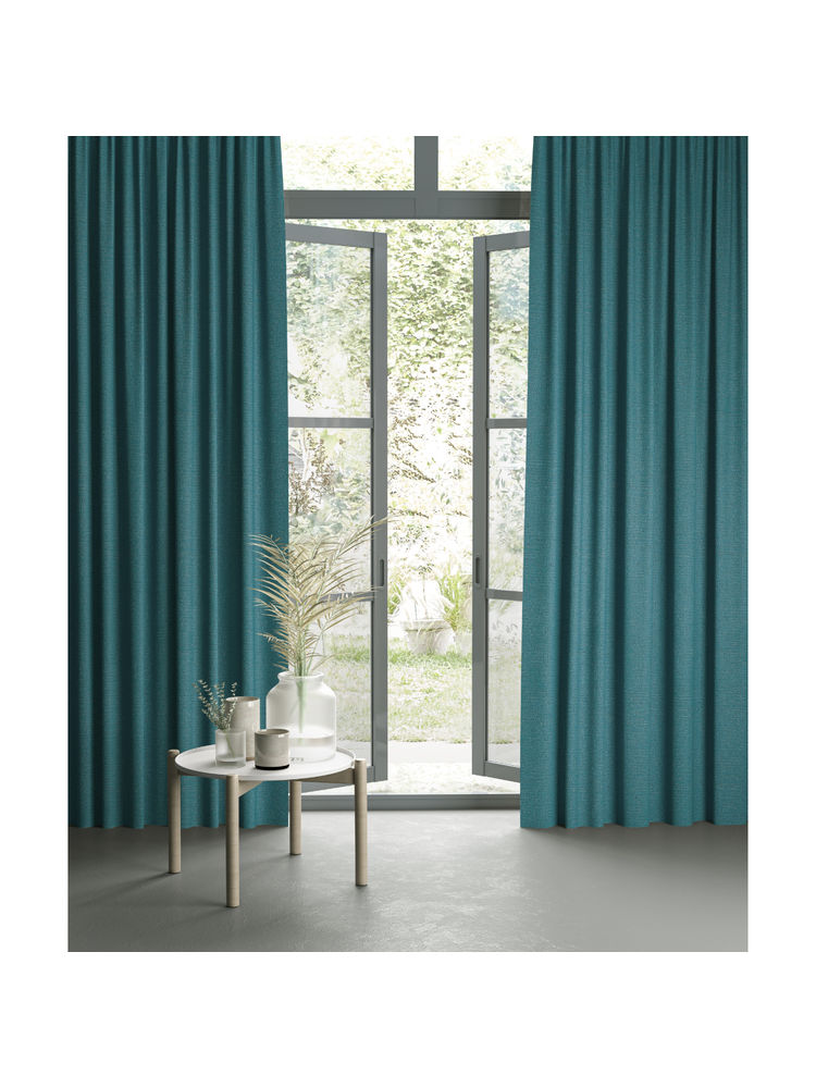 DDecor Live Beautiful Pack Of One 7 Feet Ready Made Curtain (Turquoise Blue)