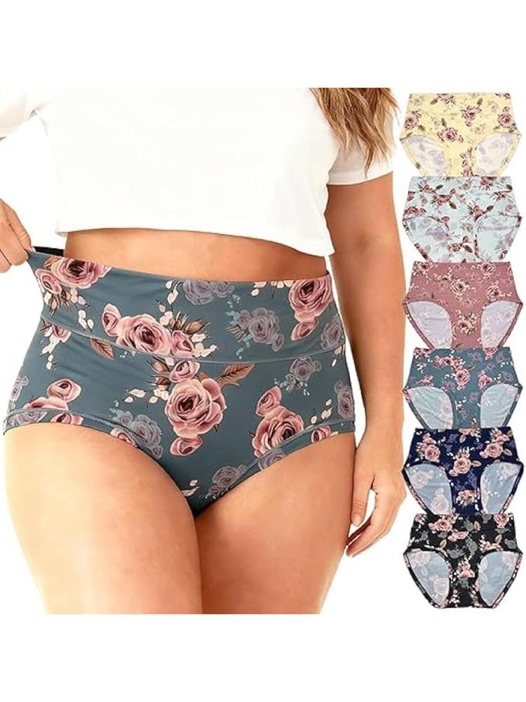 BRACHY Women Printed Seamless Assorted Hipster Briefs (Pack of 3)-picture-22
