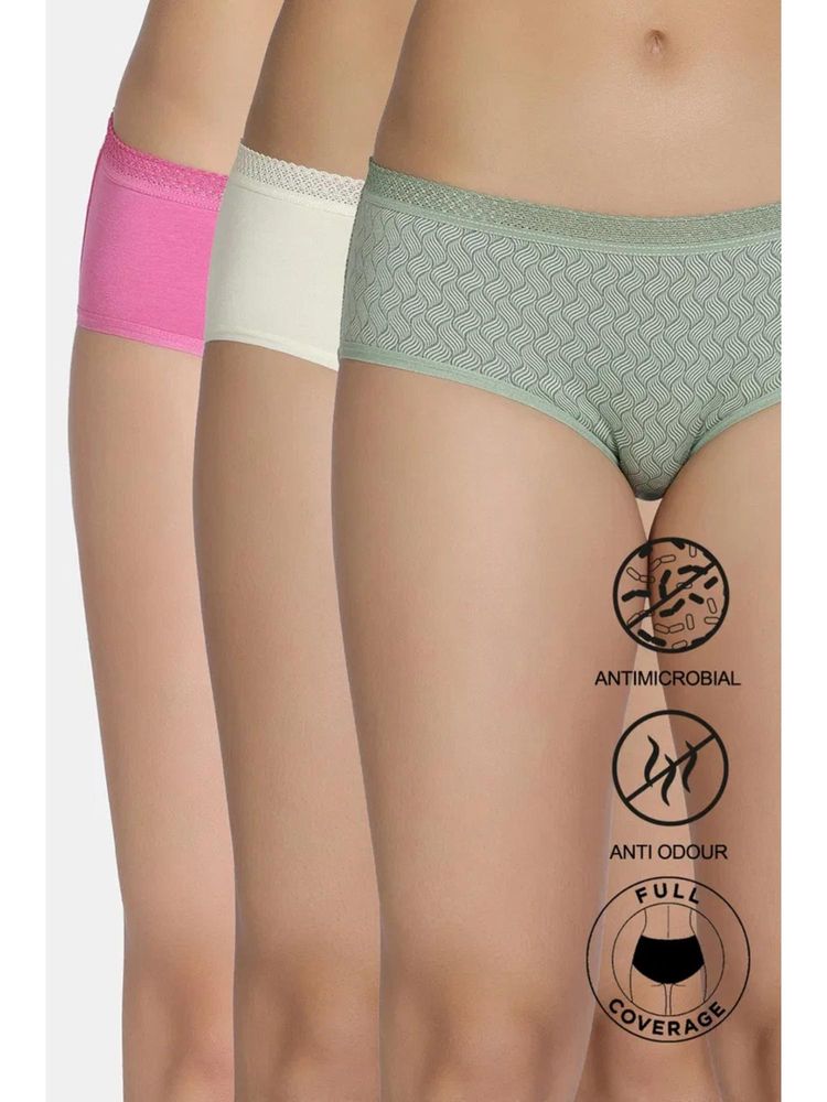 Zivame Low Rise Full Coverage Hipster Panty - Multi-Color (Pack of 3)-picture-20