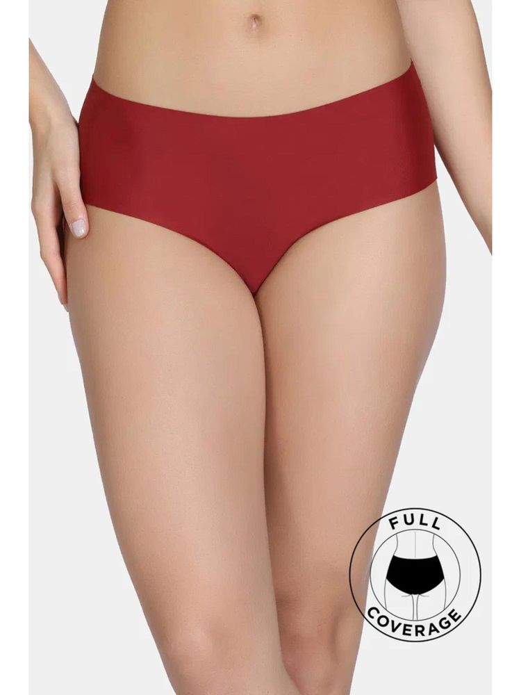 Zivame Low Rise Full Coverage Hipster Panty - Red Dahlia-picture-16