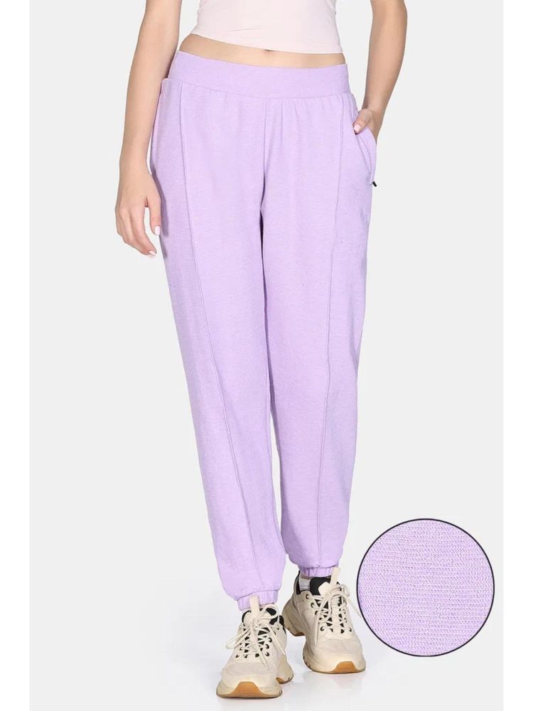 Zivame 2 Mile Fashion Knit Cotton Loungewear Bottom - Lilac Breeze-picture-12